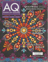 AQ American Quilter Magazine November 2022 Grand Rapids Week, International, Hol - £3.93 GBP