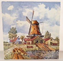 Art Tile Windmill Holland Magnificent Colors 6&quot; x 6&quot; - £20.13 GBP