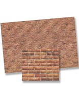 Dollhouse 1:24  Modern Brick Wall Material Sheet 24977 World Model Minia... - £4.71 GBP