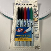 2005 VIS-A-VIS Wet Erase Pens Markers 5 Fine Point Overhead Projector NI... - £6.75 GBP