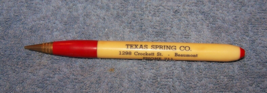 Vintage Unbranded Texas Spring Co.-Beaumont, TX, Mechanical Pencil-Lot 31 - £7.47 GBP