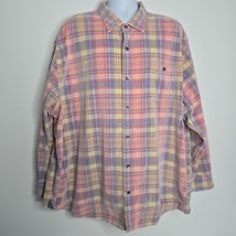 Tommy Bahama Coastline Cord Shirt Mens 3XLB 3XL Multicolor Plaid Corduro... - $39.99