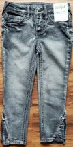 Cat &amp; Jack Brand ~ Girl&#39;s ~ Charcoal Grey Jeans with Pleated Hem ~ Size ... - $14.96