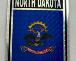 North Dakota Flag Reflective Decal Sticker 3&quot;x4&quot; Inches - £3.15 GBP