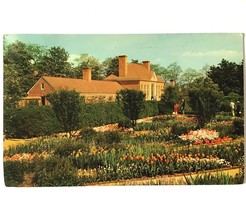 ✉️ 1957 POSTCARD The Mount Vernon Flower Garden and Greenhouse  stamp included - £1.95 GBP