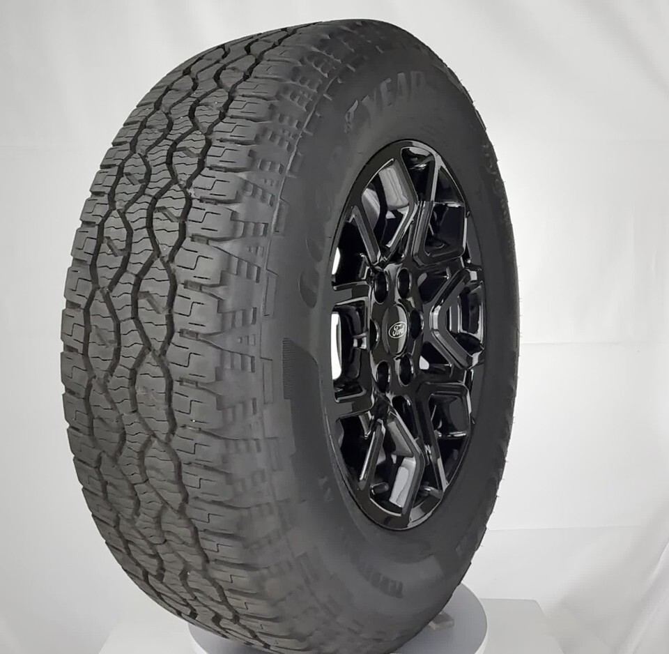 Ford F150 OEM 18" Black Wheels Goodyear AT Tires Fits 2015-2025 TPMS LUG NUTS Item image 2