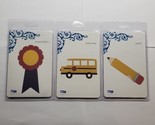 Lot Of 3 Quickutz 4x4&quot; Metal Die School Bus Pencil Award Ribbon  - £11.86 GBP