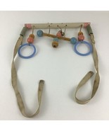 Cradle Gym Baby Toy Exercise Wooden Rattle Toys Bells Strength Vintage 1... - $30.64