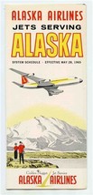 Alaska Airlines Jets Serving Alaska System Schedule 1965 Golden Nugget  - $47.52