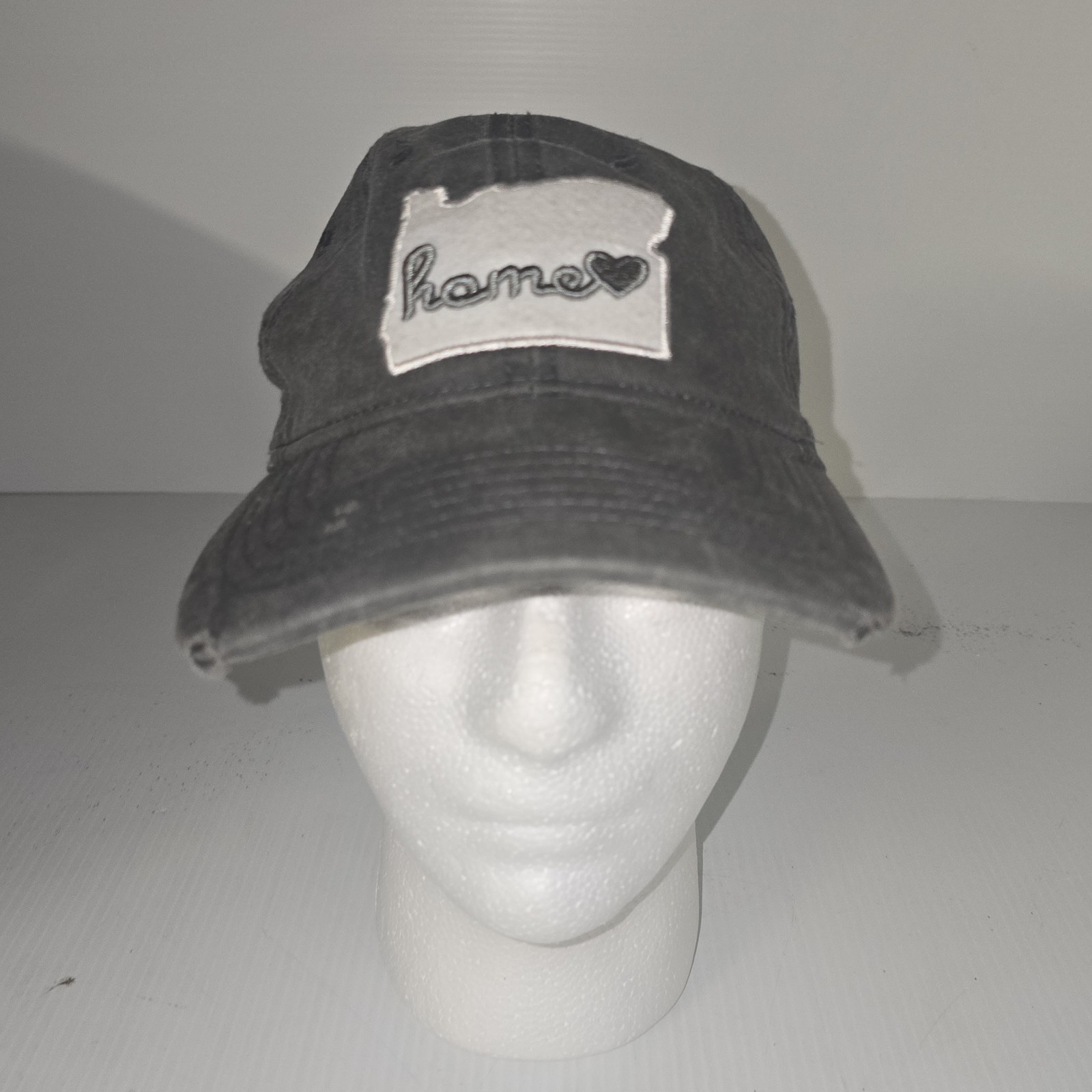 HOME FREE - Distressed Unstructured Baseball Unisex Strap back hat cap Gray - $13.62