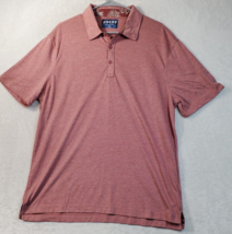 JACHS Polo Shirt Mens Size 2XL Pink Knit Polyester Short Sleeve Slit Collared - £14.06 GBP