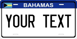 Bahamas Blue License Plate Personalized Custom Auto Bike Motorcycle Moped - £8.69 GBP+