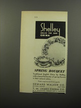 1953 Shelley Spring Bouquet China Advertisement - £14.54 GBP