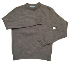 J.Crew Mens Wool Mock Neck Long Sleeve Ribbed Knit Sweater Brown Size S - $149.99