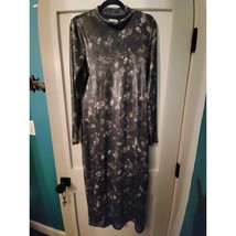 Bar III Metallic Tie-Dye Mesh Midi Dress L - $32.00