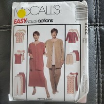 McCalls Sewing Pattern 9222 Jacket Dress Top Pants Shorts Size 26W-30W - £6.82 GBP