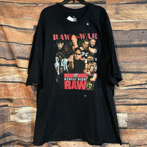 WWE Monday Night Raw Is War T-Shirt 5X Black Rock Stone Cold Undertaker DX Edge - $46.53