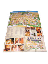 Jerusalem, The Olive Tree Hotel Vintage City Map  - £18.23 GBP