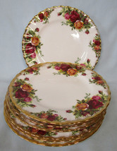 Royal Albert Old Country Roses Bread Plate 6 1/4&quot;, Set of 7, England - £38.92 GBP