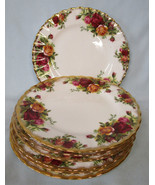 Royal Albert Old Country Roses Bread Plate 6 1/4&quot;, Set of 7, England - £38.57 GBP