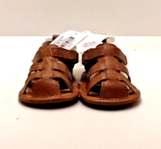 Rising Star Infant Baby Brown Sandals Summer Shoes  6-9 Months SZ 2 Shoe - £6.39 GBP