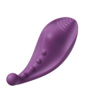 Lia Wearable Panty Vibrator With Wireless Remote Control - Purple - £42.64 GBP