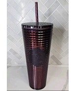 Starbucks Berry Plum Maroon Grid Disco Christmas Holiday (2020) 24oz Col... - $415.61 MXN