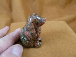 (Y-DOG-CS-576) Orange Green Unakite COCKER SPANIEL dog gemstone stone fi... - $19.99