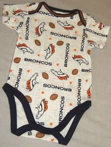 Denver Broncos Onesie Size 18 Months Gerber Baby New White Bodysuit NFL Football - £12.46 GBP