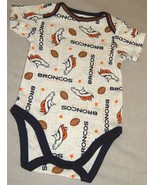 Denver Broncos Onesie Size 18 Months Gerber Baby New White Bodysuit NFL ... - £12.39 GBP