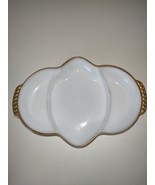 Anchor Hocking Fire King Milk Glass Relish Dish - $14.85