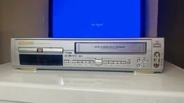 Emerson EWD2202 VCR Recorder DVD Combo Hi-Fi 4 Head Video W Remote Tested Works - $67.31