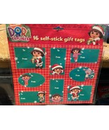 2009 Dora The Explorer 16 Self-Stick Christmas Gift Tags. *NEW* zz1 - $9.99