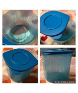 NEW TUPPERWARE FRESH N COOL. 1L TEAL PEACOCK  BLUE CONTAINER WITH LID - $6.92