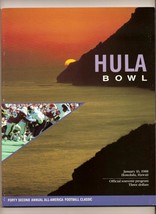 1988 Hula Bowl Game Program Thurman Thomas Ken Norton - £42.57 GBP