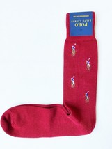 POLO RALPH LAUREN Men&#39;s Indigo Pony Print Socks (Sz 10-13) - £55.17 GBP