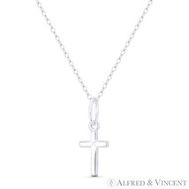 Tiny Latin Crucifix Christian Catholic Cross Baby Pendant in 925 Sterlin... - $15.98+