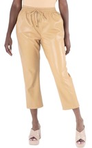 Emily Mccarthy joy faux leather jogger in Lark Camel - $142.00