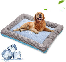 Pet Cooling Pad Bed For Dogs Cats Puppy Kitten Cool Mat Pet Blanket Ice Silk Mat - £14.00 GBP+
