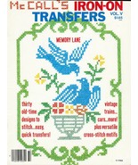 1977 McCall&#39;s 30 Iron On Transfers To Stitch V5 Memory Lane Old Time Pat... - $12.99