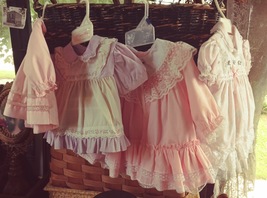 Baby Dresses Lot of 4 Cradle Togs, Philippines, Cotton Candy and Fawn Fashions - £15.98 GBP