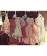 Baby Dresses Lot of 4 Cradle Togs, Philippines, Cotton Candy and Fawn Fa... - £15.84 GBP