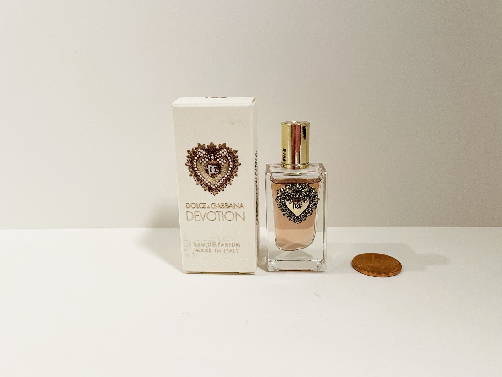 DOLCE &amp; GABBANA Devotion Eau De Parfum 5 ml 0.17 fl oz Travel Mini dabbe... - $16.39