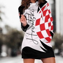 Croatia Soccer 2023 FIFA Women&#39;s World Cup Hoodie Dress   - $49.99