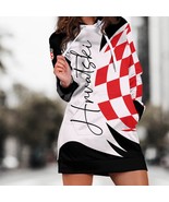 Croatia Soccer 2023 FIFA Women&#39;s World Cup Hoodie Dress   - $68.37 CAD
