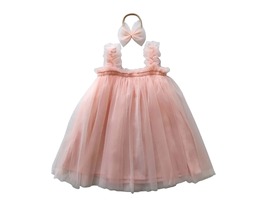 Baby Pink Tulle Dress Tutu girls dress, Flower Girl outfit, First Birthday dress - £12.13 GBP