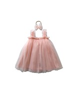 Baby Pink Tulle Dress Tutu girls dress, Flower Girl outfit, First Birthd... - £11.74 GBP