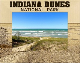 Indiana Dunes National Park Laser Engraved Wood Picture Frame (5 x 7) - £24.76 GBP