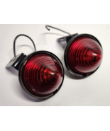 Pair of Vintage KD 506 Red Beehive Cab Marker Light Plastic Lens Retaini... - $24.75