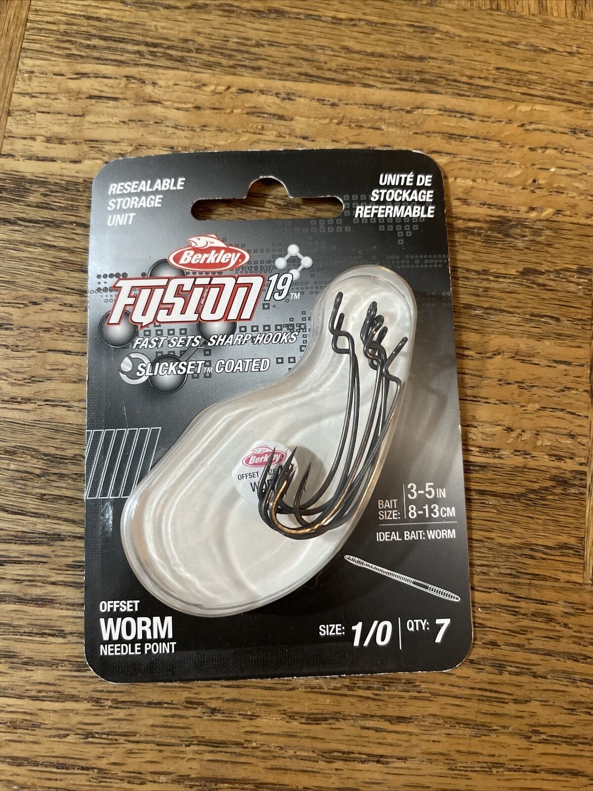 Berkley Fusion Offset Worm Hook Size 1/0 and 50 similar items
